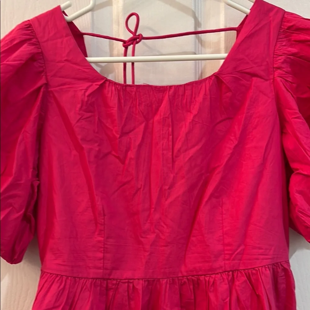 Anthropologie puff sleeve romper dress size 2 - Picture 3 of 13